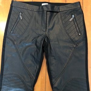 Genuine Leather Moto Style Pants